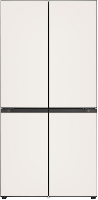 LG전자 [색상선택형] 디오스 오브제컬렉션 STEM 베이직 Fit Max 상냉장 하냉동 601L 4도어 냉장고 방문설치, M626GBB052