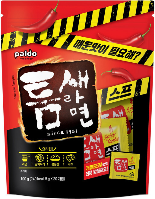 틈새라면 스프 20p, 100g, 1개