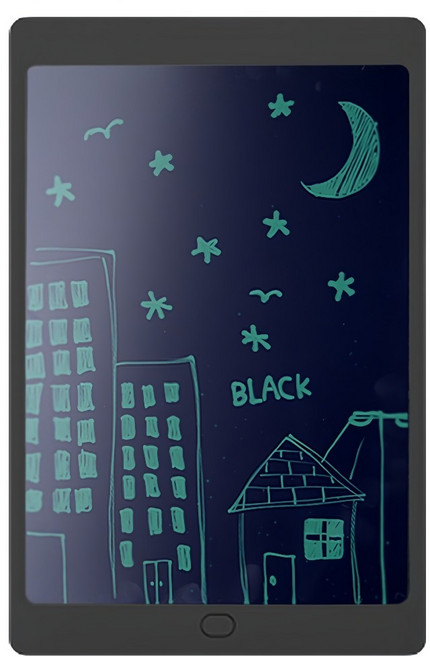 지니큐 메모 낙서장 드로잉 전자노트 30cm, LCD-K1250, 블랙