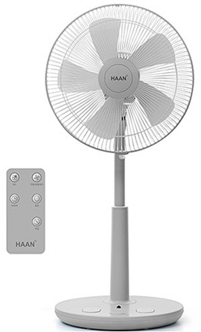한경희생활과학 초미세풍 발터치 리모컨 컬러 선풍기 HAAN-HDC230, HAAN-HDC230(그레이)