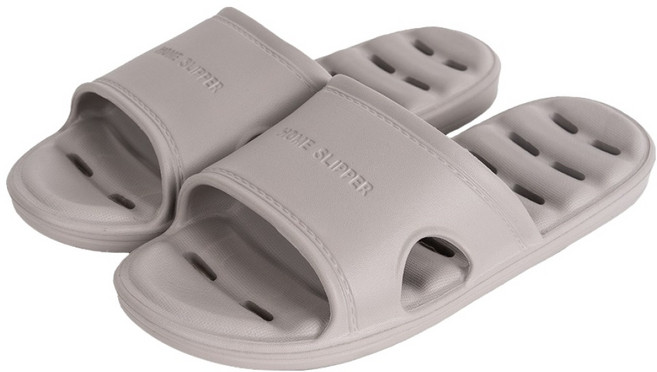 공유 발등낮은 하우스 욕실화, 그레이, 1개