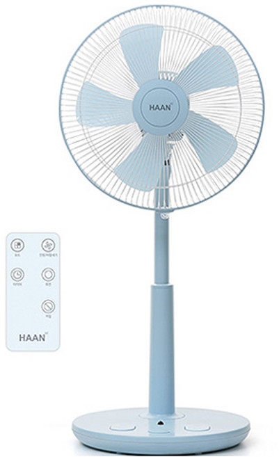 한경희생활과학 초미세풍 발터치 리모컨 컬러 선풍기 HAAN-HDC230, HAAN-HDC230(스카이블루)