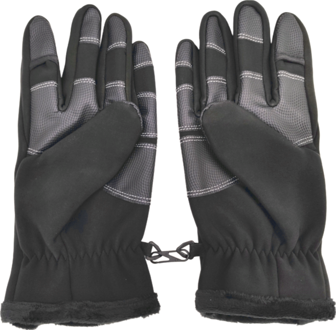 THEYANCHI 可觸控防風防潑水機車手套, 黑色