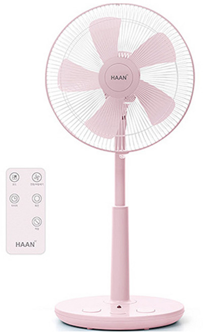 한경희생활과학 초미세풍 발터치 리모컨 컬러 선풍기 HAAN-HDC230, HAAN-HDC230(라이트핑크)