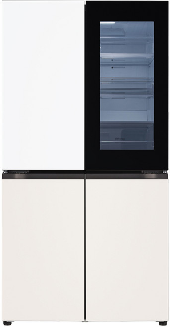 [색상선택형] LG전자 오브제 870L 양문형 디오스 냉장고 메탈 방문설치, T875MHE312