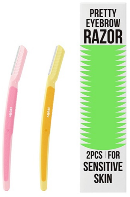아모레베이직 프리티 눈썹칼 2p, 랜덤 발송, 1개