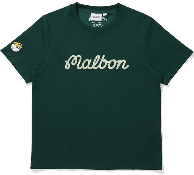 말본 남녀공용 그라데이션 유니 라운드 티셔츠