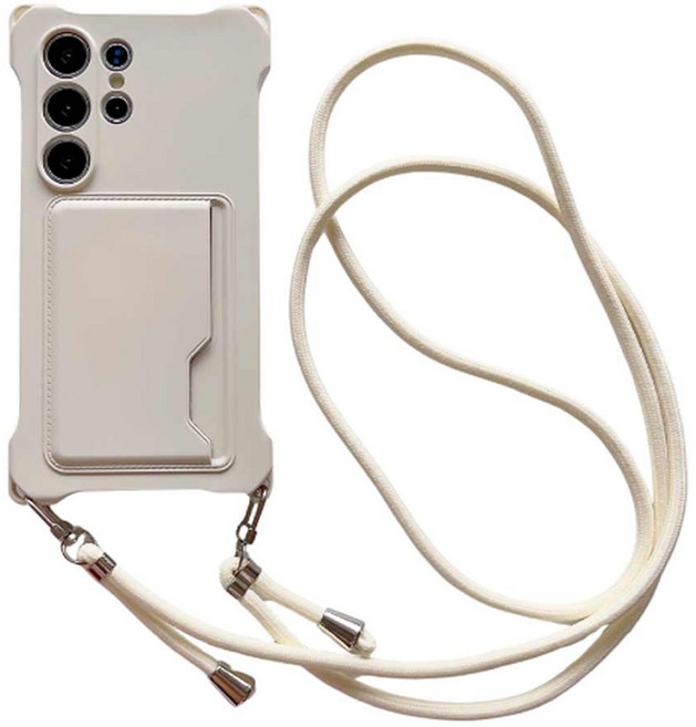 텐브릿지 카드수납 바디스트랩 컬러 실리콘 휴대폰 케이스