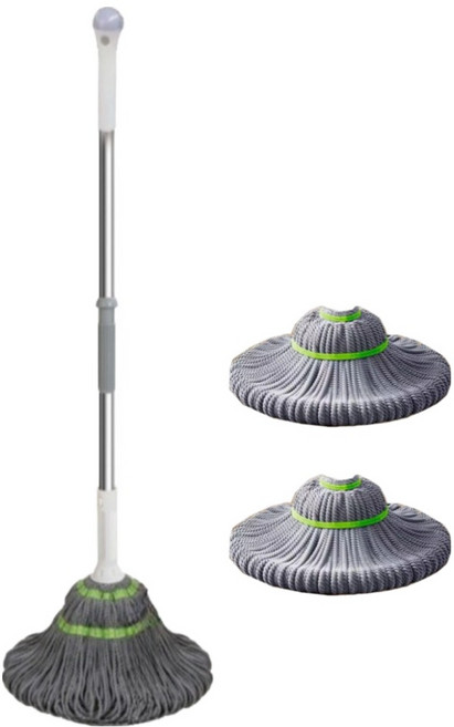 오코로 노터치 돌려짜는 걸레 밀대 + 걸레 2p 세트, 1세트