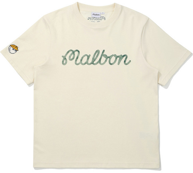 말본 남녀공용 그라데이션 유니 라운드 티셔츠