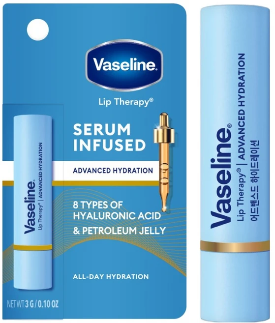 바세린 립 테라피 어드밴스드 하이드레이션 립밤, 무색, 3g, 1개 - 쿠팡