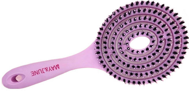 엠앤제이 써클 캔디 돈모 헤어브러쉬, 퍼플, 1개