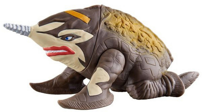 BANDAI 超人力霸王怪獸軟膠 EX古代地底獸山丘古維拉 BT731785, 1個
