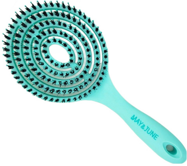 엠앤제이 써클 캔디 돈모 헤어브러쉬, 민트, 1개