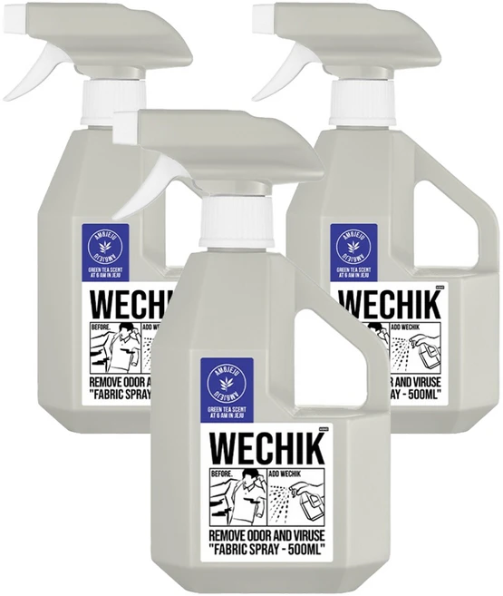 위칙 소독 섬유탈취제 본품, 500ml, 3개 - 쿠팡