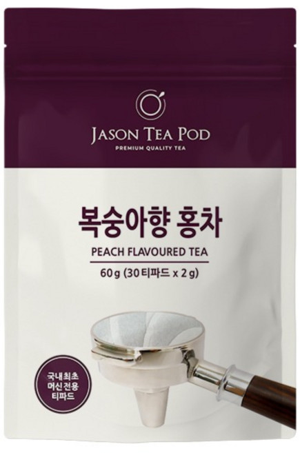 제이슨티 제이슨 티파드 복숭아향 홍차, 2g, 1개, 30개입