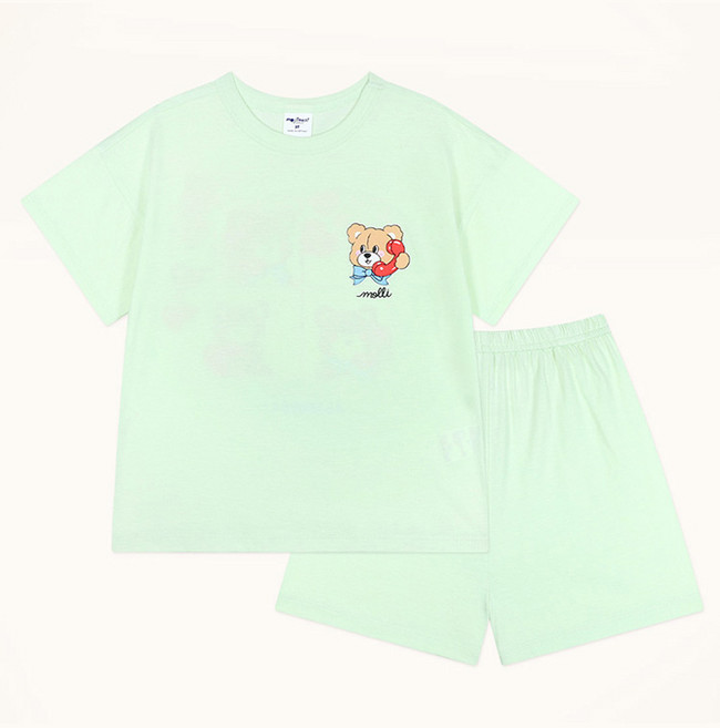 mollimelli friends 兒童透氣 Love to Love Molly 短袖居家服套裝