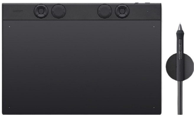 와콤 인튜어스 프로 타블렛 중형 + 펜 세트 PTK670, 블랙