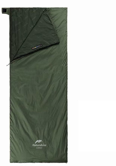 Naturehike 挪客 迷你睡袋 加大款 LW180, 軍綠色, 1個