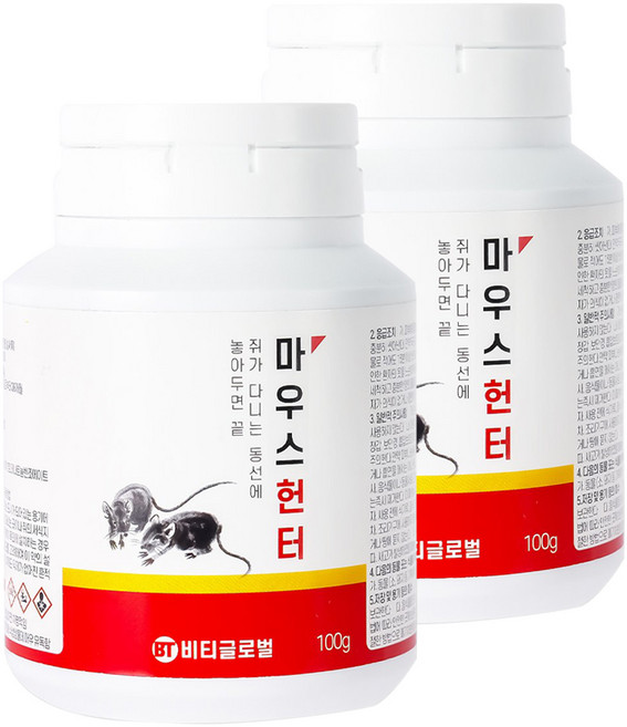 모스헌터 마우스헌터 살서제 블럭, 22개입, 2개