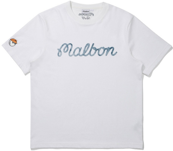 말본 남녀공용 그라데이션 유니 라운드 티셔츠