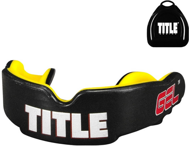 타이틀 젤 빅토리 마우스피스 2 + 전용케이스 세트, 블랙 + 옐로우, 1세트