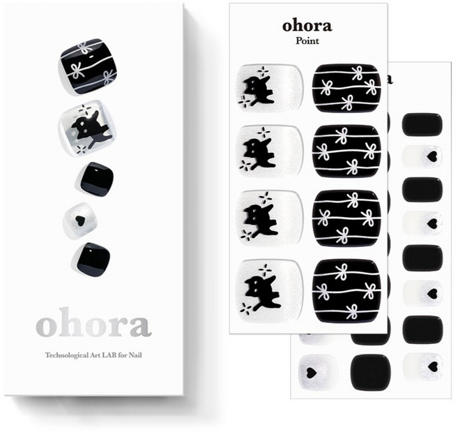 오호라 P 점핑냥 페디팁 세트, 1개, 블랙