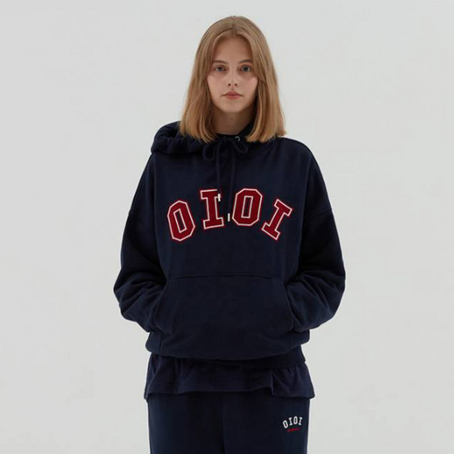 5252BYOIOI 남녀공용 시그니처 후드티셔츠