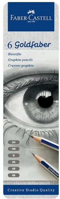 파버카스텔 골드파버 연필 틴 6p, 1세트