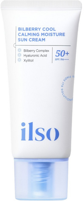 ilso 山桑子清涼鎮靜保濕防曬霜 SPF 50+ PA++++, 50ml, 1個