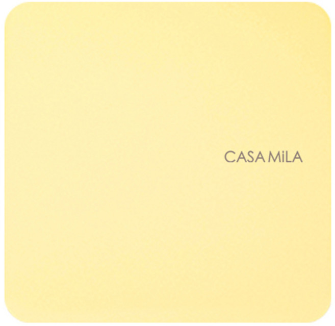 CASA MiLA 粉彩方形電磁爐墊 22cm, 黃色, 1個