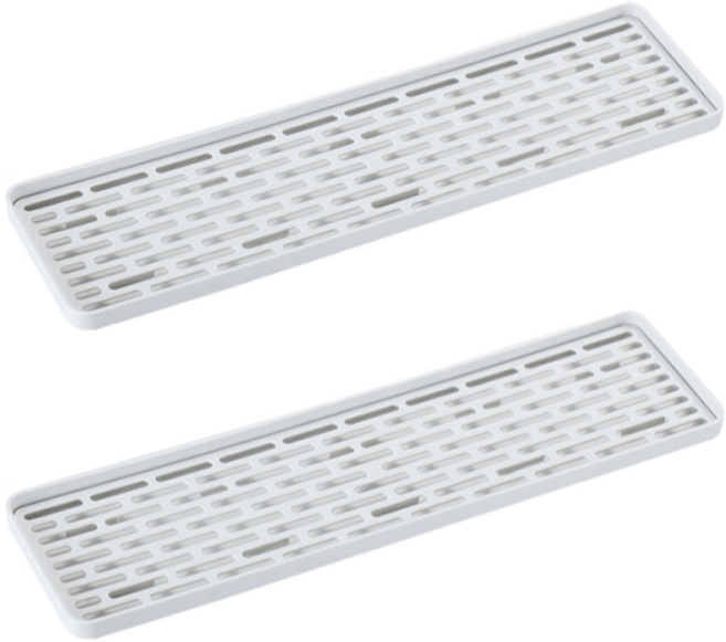 지리즈 다용도 물빠짐 식기 건조 트레이 S, 1단, 화이트, 2개
