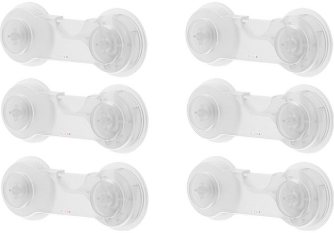 아이끌레 커버 안전잠금 장치 소형, 투명, 6개