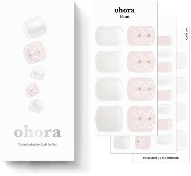 오호라 P 릴리 페디팁 세트, 1개, 화이트