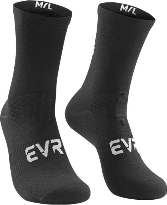 EVR 리플렉터 싸이클링 양말 0902, 블랙, 1개