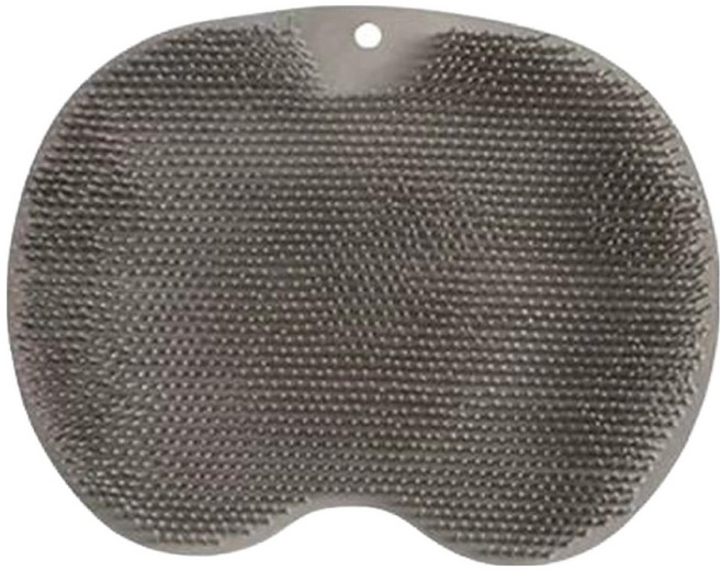 셀리빙 발세척 매트 홈 풋브러쉬, 회색, 1개, 1개입