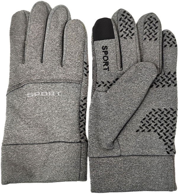 理享家 可觸控防風防潑水機車手套 手圍18~19cm適用, 灰色