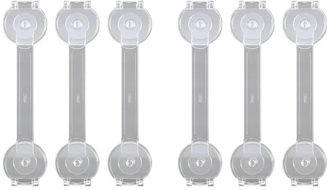 아이끌레 커버 안전잠금 장치 대형, 투명, 6개