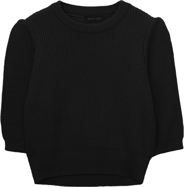 부루앤쥬디 여성용 스윙 퍼프 크롭 니트 ORDPO503A