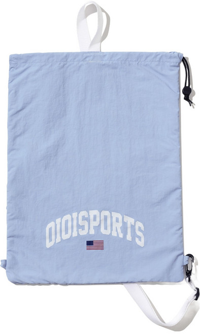 Oioicollection 女用 FLAG LOGO GYM SACK 後揹包 OI1A1SBA21, 淺藍色