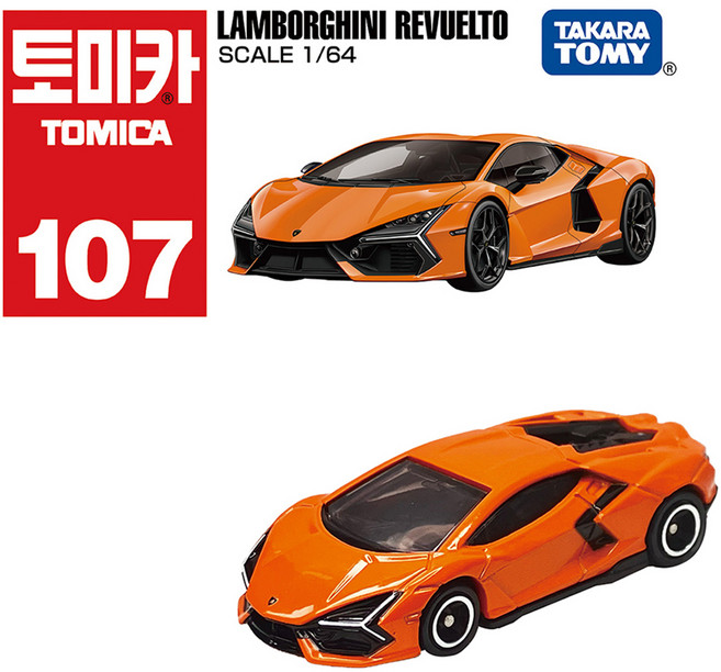토미카 107 람보르기니 레부엘토 완구, 혼합색상, 1개
