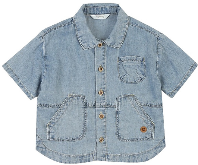 아가방 아동용 냉감 지토 데님셔츠 01R335201