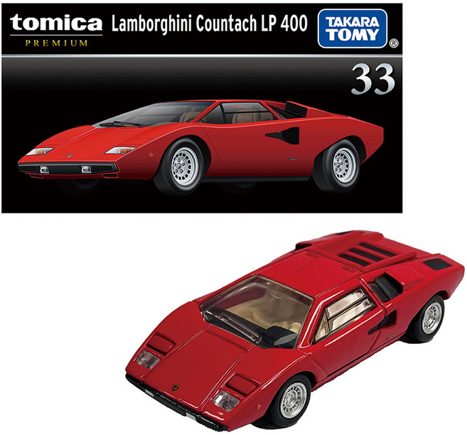 토미카 프리미엄 33 람보르기니 쿤타치 LP 400 완구, 혼합색상, 1개