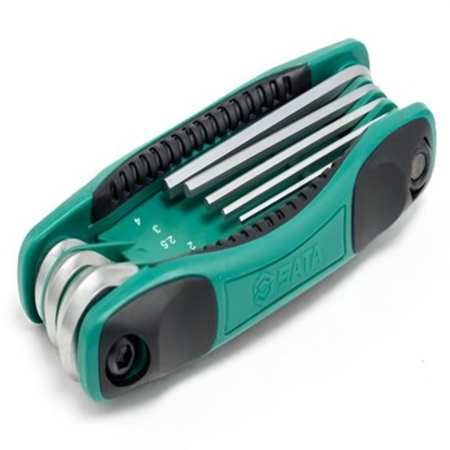 사타 접이식 육각 렌치 8종 세트 09121, 1세트