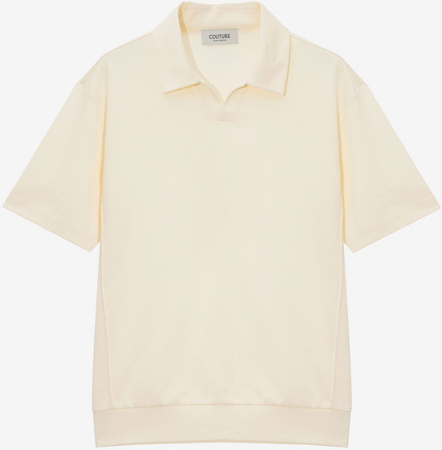 마인드브릿지 COUTURE 수피마 변형 카라 세미오버 맨투맨 MZTS3171