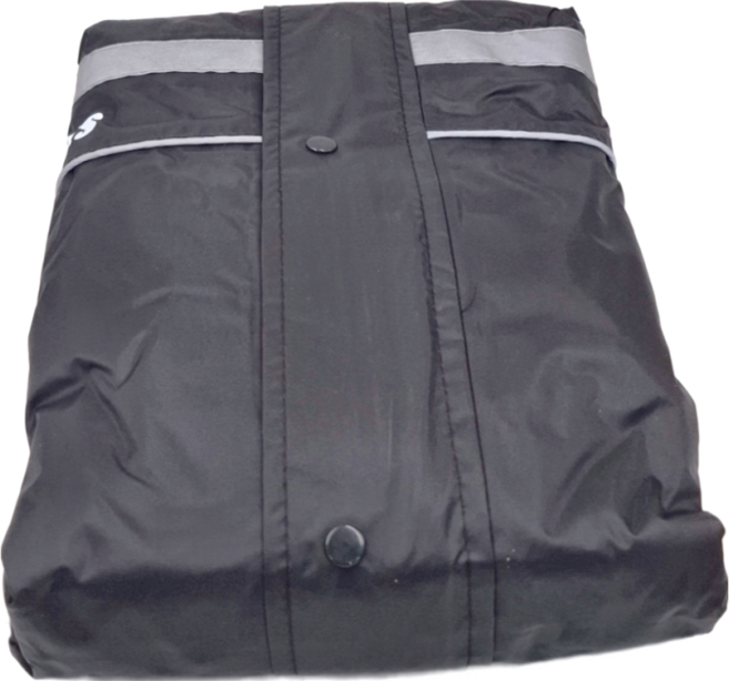 Moto cap 鈦鴻 M203 加強安全反光運動風雨衣, 黑色