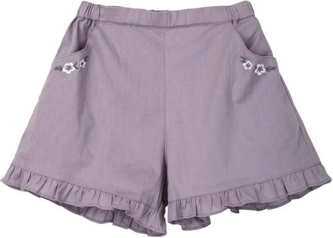 페리미츠 여아용 프릴 자수 4부 팬츠 P2521P26815