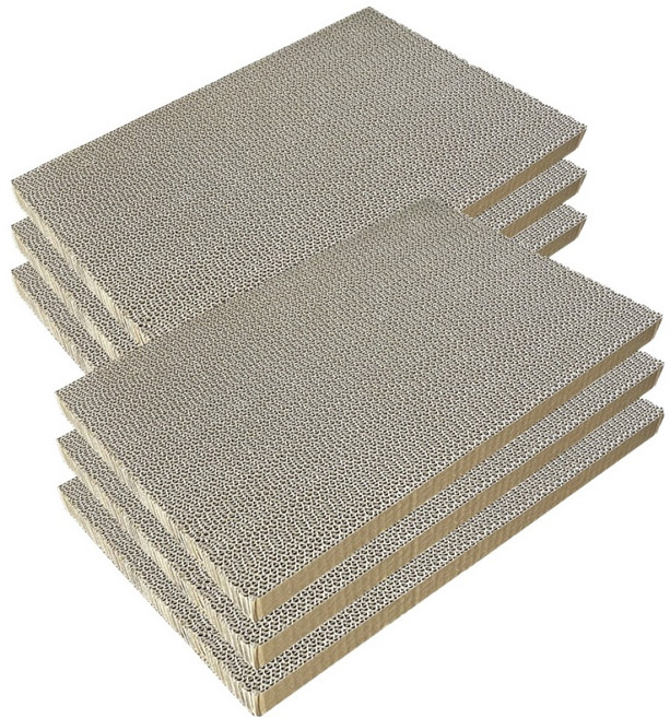 펫츠몬 고양이 박스 스크래쳐 호환용 B골 리필 6p 세트, 내추럴, 1개