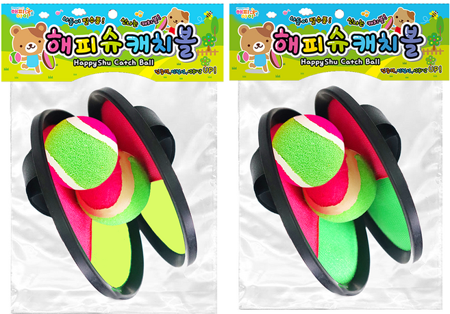 해피아이몰 아동용 스포츠 찍찍이 캐치볼, 랜덤발송, 2개