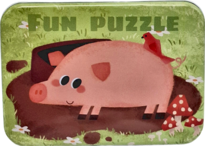 娃娃國 木質拼圖5合1套組 家禽 TB-0138 260g, 1組, 4片